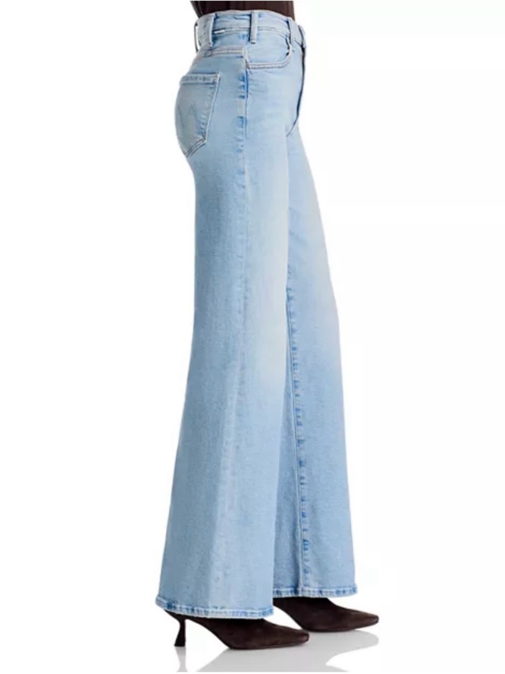 Mother The Hustler Roller Sneak High Rise Wide Leg Jean Complete 360, Size 31